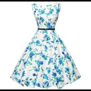Blue Floral Dress